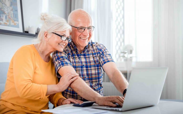 A couple discussing lifetime mortgage examples