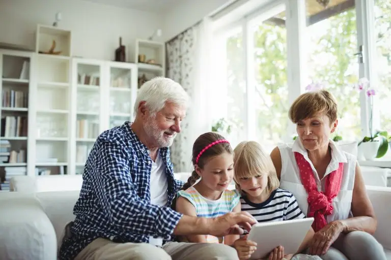 A family discussing mortgage lenders for older borrowers in Yorkshire