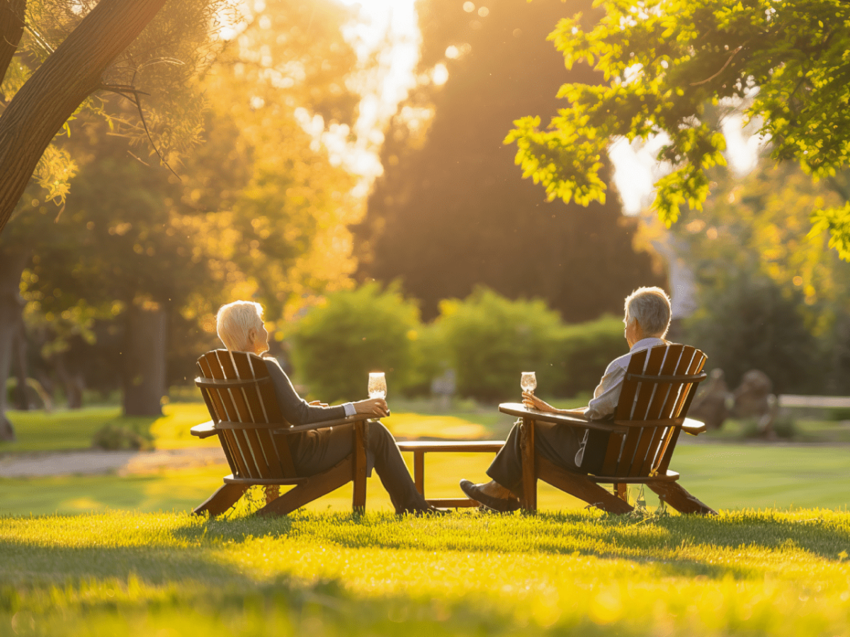 retired couple discussing the Best equity release brokers